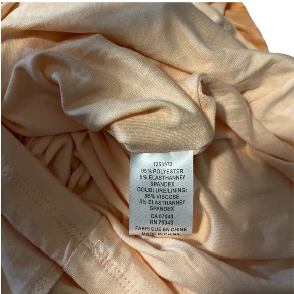 NWT House of Harlow 1960 Midi Orange Tie-Dye Sleeveless Ruched Dress Siz… - Picture 9 of 11